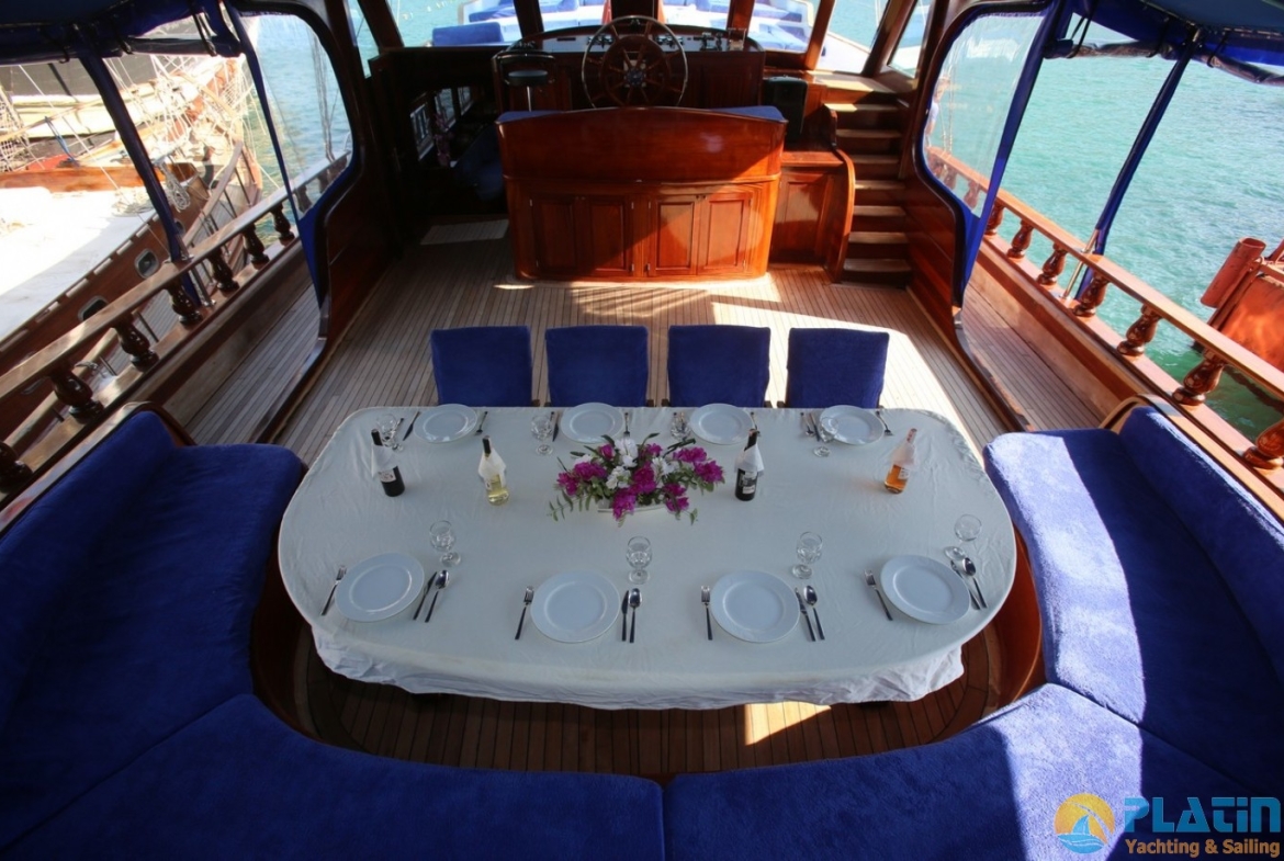 semercioglu gulet yacht 40 meters 10 cabins 20 passanger gulet Fethiye Marmaris bodrum Turkey